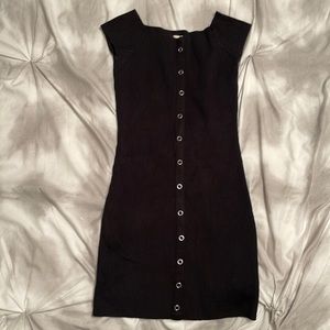 Pull over black sweater dress